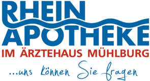 Logo der Rhein-Apotheke im Ärztehaus Mühlburg
